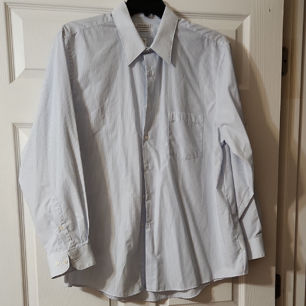 Van Heusen Classic Blue Striped Dress Shirt